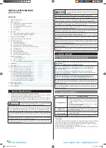 Preview for 2 page of Fujitsu agyg09lvca Installation Manual