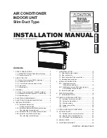 Preview for 1 page of Fujitsu AirStage AR12 Installation Manual