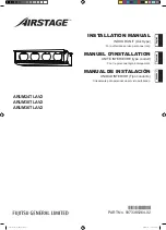 Fujitsu Airstage ARUM24TLAV2 Installation Manual preview