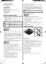 Preview for 2 page of Fujitsu AirStage AUUA12TLAV2 Operating Manual