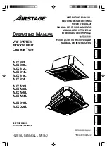 Fujitsu Airstage AUXA30L Operating Manual preview