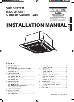 Fujitsu Airstage AUXB07L Installation Manual preview