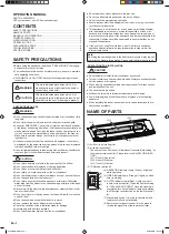 Предварительный просмотр 2 страницы Fujitsu AIRSTAGE AUXS018GLEH Operating Manual