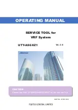 Fujitsu AIRSTAGE UTY-ASGXZ1 Operating Manual предпросмотр