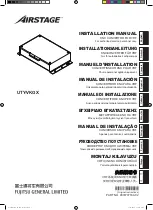 Fujitsu AIRSTAGE UTY-VKGX Installation Manual preview