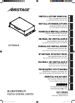 Preview for 1 page of Fujitsu AIRSTAGE UTY-VKGX Installation Manual