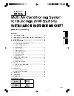 Preview for 1 page of Fujitsu AJ**A72LBTF Installation Instruction Sheet