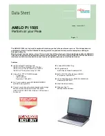 Preview for 1 page of Fujitsu AMILO Pi 1505 Datasheet