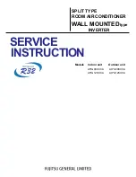Fujitsu AO*G09KXCA Series Service Instruction preview