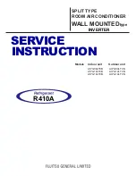 Предварительный просмотр 1 страницы Fujitsu AO*G09LTCN Service Instructions Manual