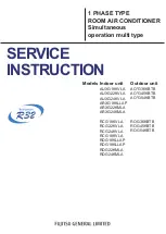 Fujitsu AO G36KBTB Series Service Instruction preview