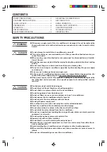 Preview for 2 page of Fujitsu AOT9AEJC Operating Manual