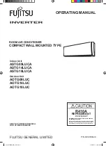 Preview for 1 page of Fujitsu AOTG09LUC Operating Manual