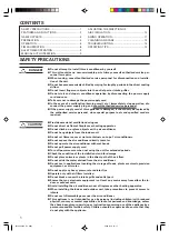 Preview for 2 page of Fujitsu AOTR30JFT Operating Manual