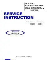 Fujitsu AOU18RLB Service Instructions Manual preview