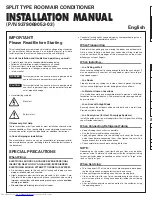 Fujitsu AOU9RLF Installation Manual preview