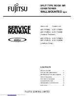 Fujitsu AOY17FNBK Service Manual предпросмотр