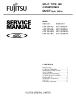 Preview for 1 page of Fujitsu AOY18FNDN Service Manual