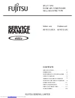 Preview for 1 page of Fujitsu AOYG12LEC Service Manual