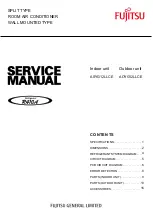 Fujitsu AOYG12LLCE Service Manual preview