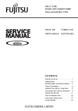 Preview for 1 page of Fujitsu AOYG14LEC Service Manual