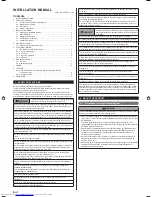 Preview for 2 page of Fujitsu aoyg30lat4 Installation Manual