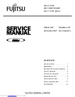 Preview for 1 page of Fujitsu AOYG36LBTA Service Manual