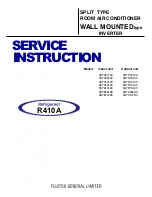Fujitsu AOYR07LCC Service Instruction preview
