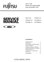 Fujitsu AOYR07LCC Service Manual preview