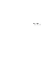 Fujitsu arrows U User Manual preview