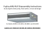 Fujitsu ARU-RLF Disassembly Instructions Manual preview