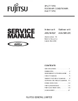 Fujitsu ARU18RLF Service Manual preview