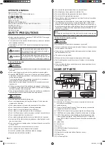 Предварительный просмотр 2 страницы Fujitsu ASHA18GBCH Operating Manual