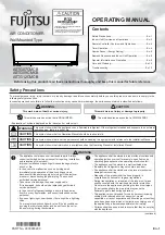 Preview for 1 page of Fujitsu ASTG07CMCB Operating Manual