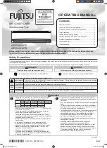 Preview for 1 page of Fujitsu ASTG30CMTB Operating Manual