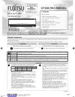 Предварительный просмотр 1 страницы Fujitsu ASTG30KMTB Operating Manual