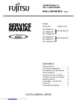 Preview for 1 page of Fujitsu ASY12LMACW Service Manual