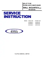 Preview for 1 page of Fujitsu ASYA12LGC Service Instruction