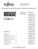 Предварительный просмотр 1 страницы Fujitsu ASYG07LUCA Service Manual