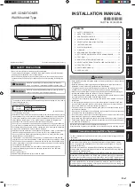 Fujitsu ASYG09KXCA series Installation Manual preview