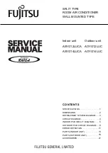 Fujitsu ASYG12LUCA Service Manual preview