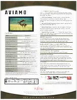 Предварительный просмотр 2 страницы Fujitsu AVIAMO P65FT00AUB Specifications