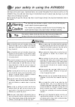 Preview for 3 page of Fujitsu AVN6000 Installation Manual