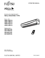 Fujitsu AWT14UB Operating Manual preview