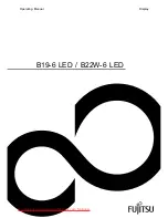 Fujitsu B19-6 LED Operating Manual preview