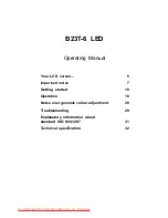 Preview for 5 page of Fujitsu B23T-6 LED Operating Manual