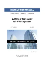 Preview for 1 page of Fujitsu BACnet UTY-ABGX Instruction Manual
