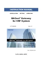 Предварительный просмотр 1 страницы Fujitsu BACnet UTY-ABGX Instruction Manual