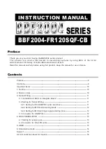 Preview for 9 page of Fujitsu BBF2004 Series Instruction Manual