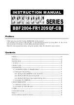 Предварительный просмотр 9 страницы Fujitsu BBF2004 Series Instruction Manual